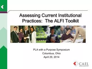 Assessing Current I nstitutional Practices: The ALFI Toolkit