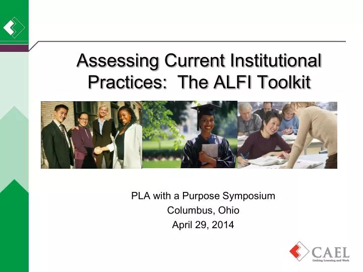 assessing current i nstitutional practices the alfi toolkit