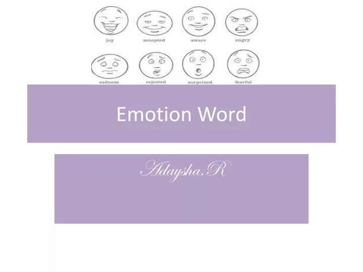 emotion word