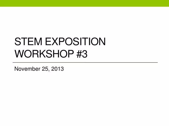 stem exposition workshop 3