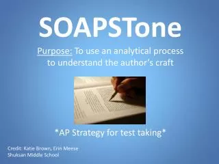 SOAPSTone