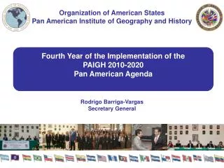 Fourth Year of the Implementation of the PAIGH 2010-2020 Pan American Agenda