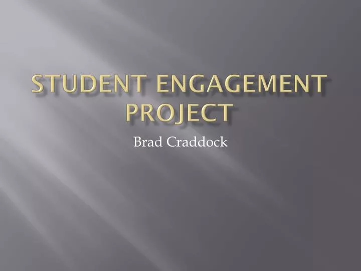 student engagement project