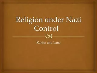 Religion under Nazi Control