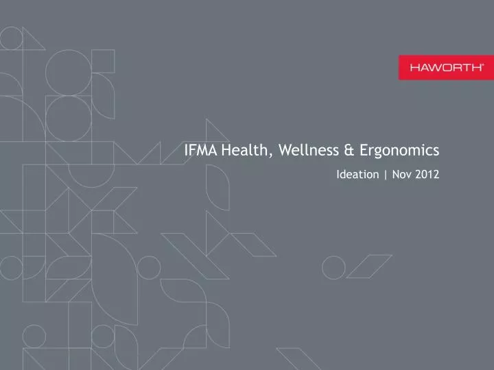ifma health wellness ergonomics