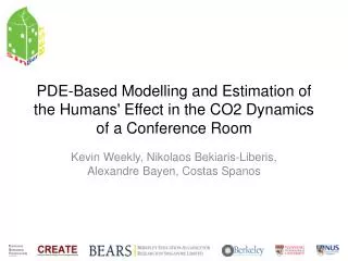 PDE-Based Modelling and Estimation of the Humans' Effect in the CO2 Dynamics of a Conference Room