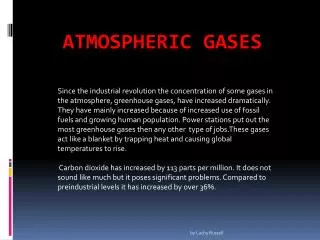 Atmospheric Gases