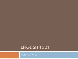 English 1301