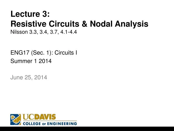 lecture 3 resistive circuits nodal analysis nilsson 3 3 3 4 3 7 4 1 4 4