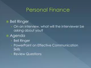 personal finance