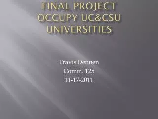 final project Occupy uc&amp;csu universities