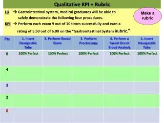 Qualitative KPI + Rubric