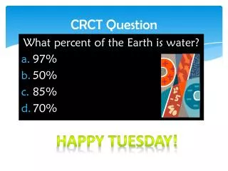 CRCT Question