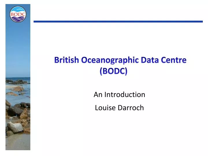 british oceanographic data centre bodc