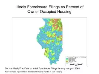 Illinois Foreclosure Filings as Percent of Owner Occupied Housing