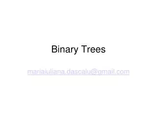 Binary Trees