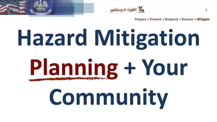 hazard mitigation planning your community