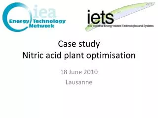 Case study Nitric acid plant optimisation