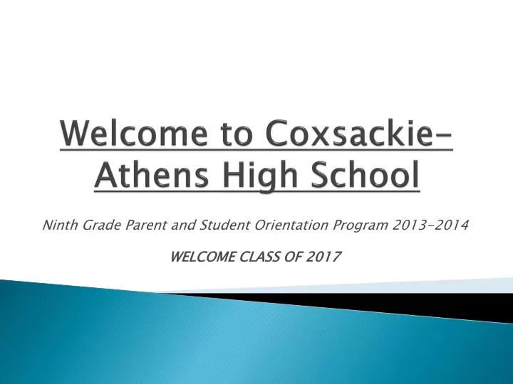 welcome to coxsackie athens high school