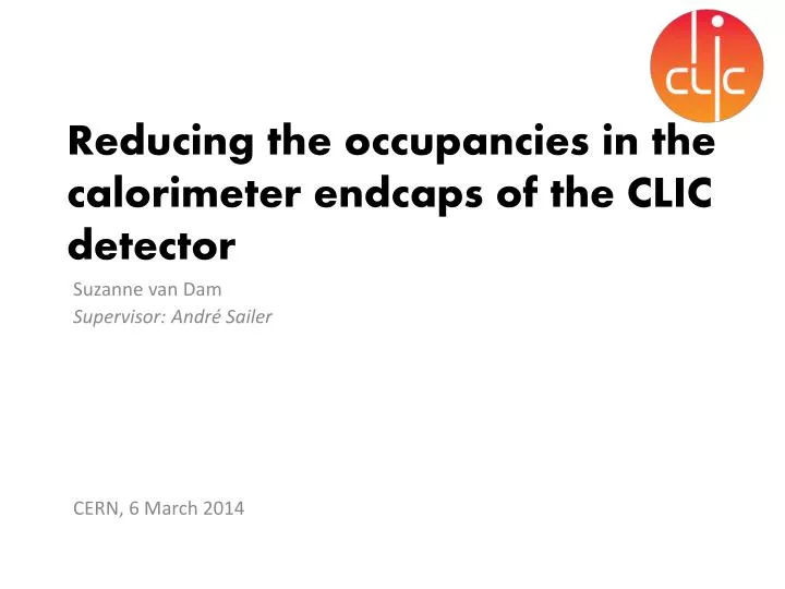 reducing the occupancies in the calorimeter endcaps of the clic detector