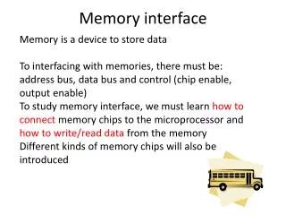 Memory interface