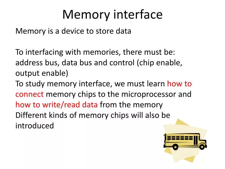 memory interface