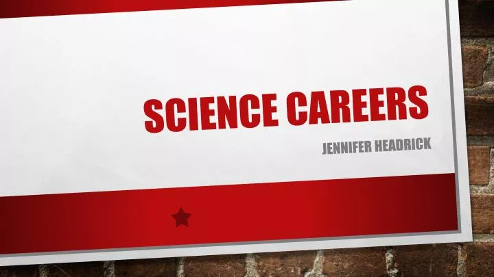 science careers