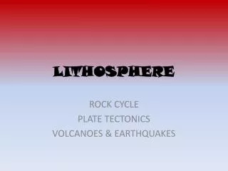 LITHOSPHERE