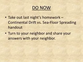 do now
