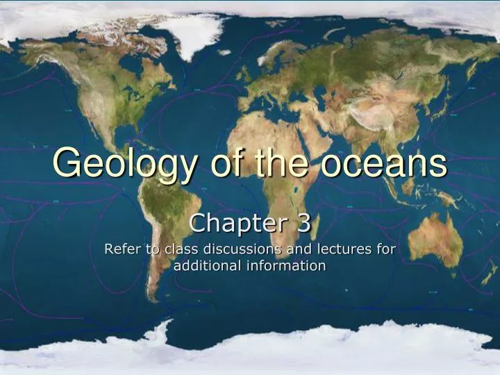 geology of the oceans