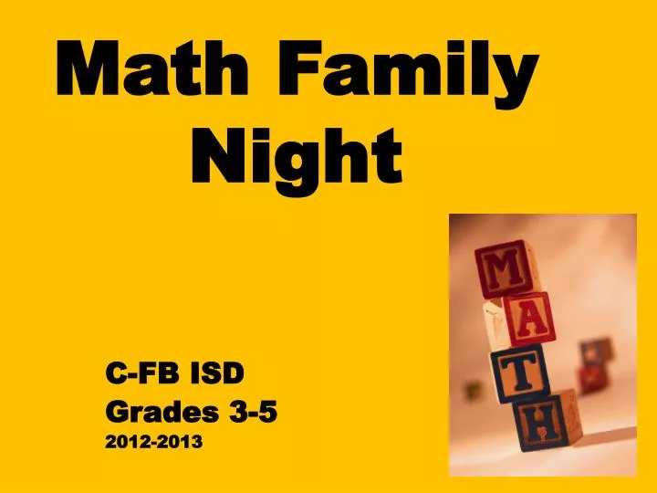 math family night