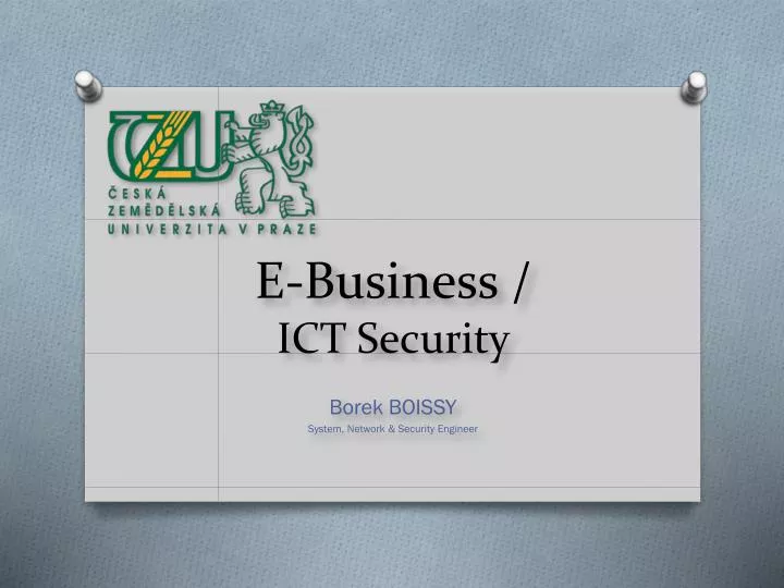 e business ict security