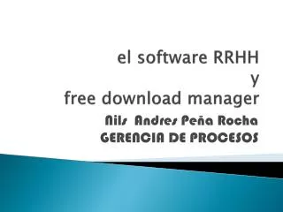 el software rrhh y free download manager