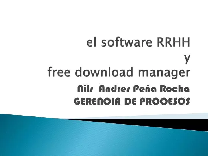 el software rrhh y free download manager