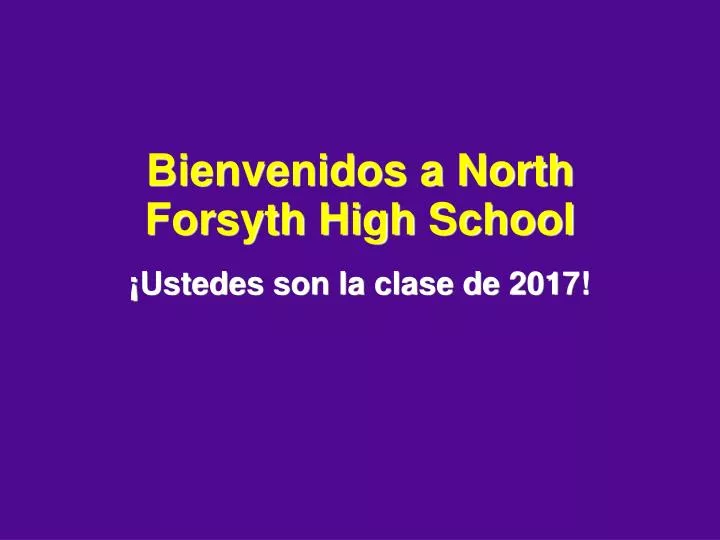 ustedes son la clase de 2017