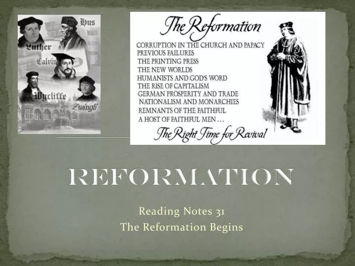 reformation