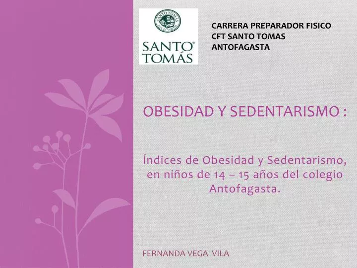 obesidad y sedentarismo