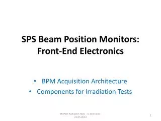 SPS Beam Position Monitors: Front-End Electronics