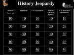 History Jeopardy - slide 1