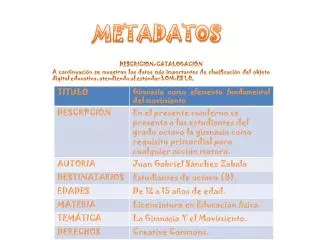 metadatos
