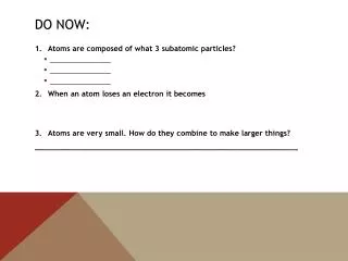 do now