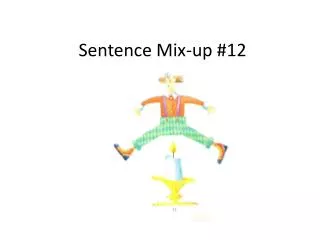 sentence mix up 12