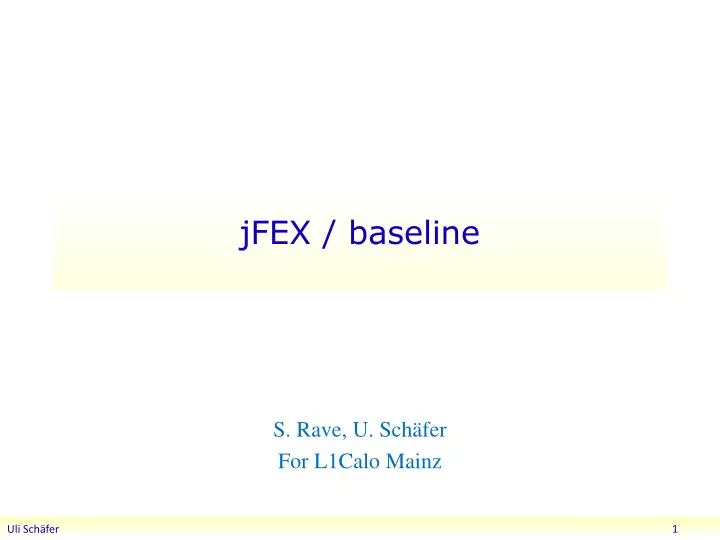 jfex baseline