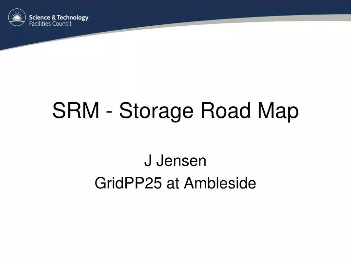 srm storage road map