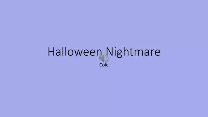 halloween nightmare