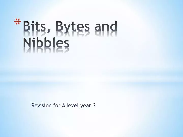 bits bytes and nibbles