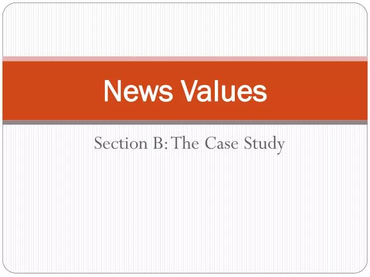 presentation on news values