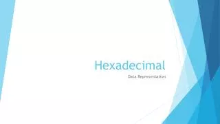 Hexadecimal