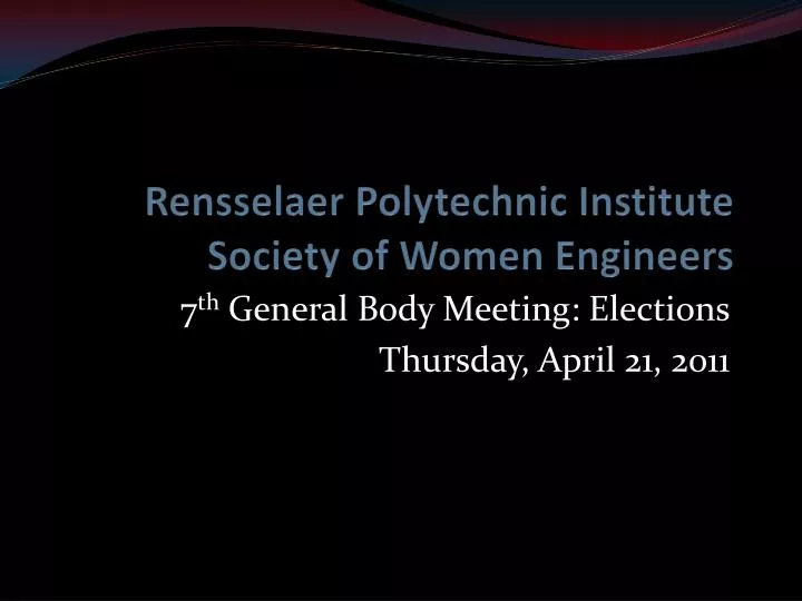 rensselaer polytechnic institute society of women engineers