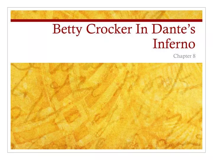 betty crocker in dante s inferno